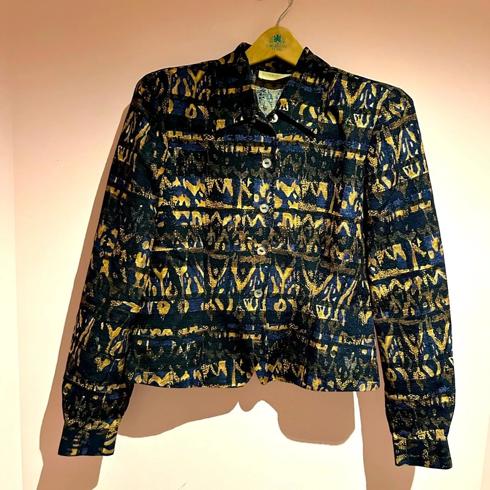 Dana Buchman silk vintage jacket